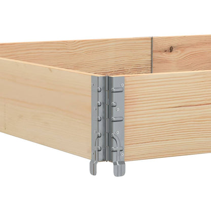Pallet Collars 3 pcs 150x100 cm Solid Wood Pine