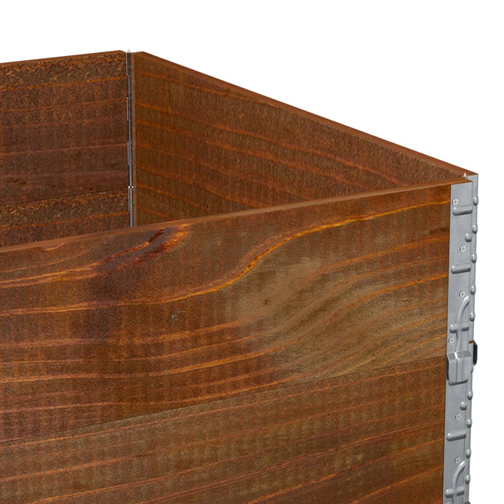 Garden Planter Brown 120x80 cm Solid Wood Pine