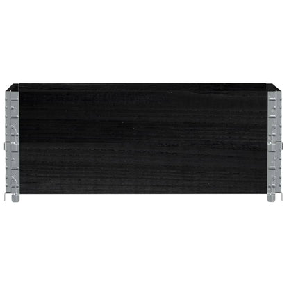 Garden Planter Black 100x50 cm Solid Wood Pine