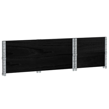 Garden Planter Black 100x50 cm Solid Wood Pine