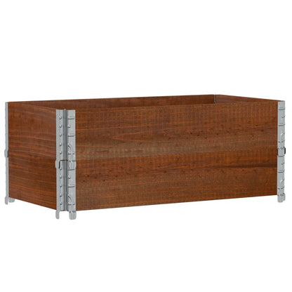 Garden Planter Brown 100x50 cm Solid Wood Pine