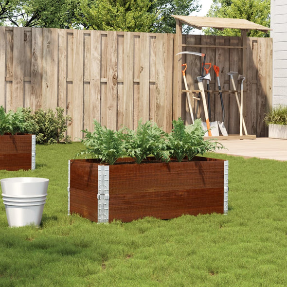 Garden Planter Brown 100x50 cm Solid Wood Pine