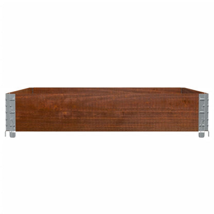 Garden Planter Brown 100x100 cm Solid Wood Pine