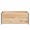 Garden Planter 100x100 cm Solid Wood Pine