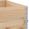 Garden Planter 100x100 cm Solid Wood Pine
