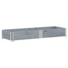 Garden Planter Grey 150x50 cm Solid Wood Pine