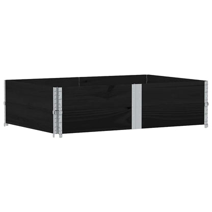Garden Planter Black 150x100 cm Solid Wood Pine