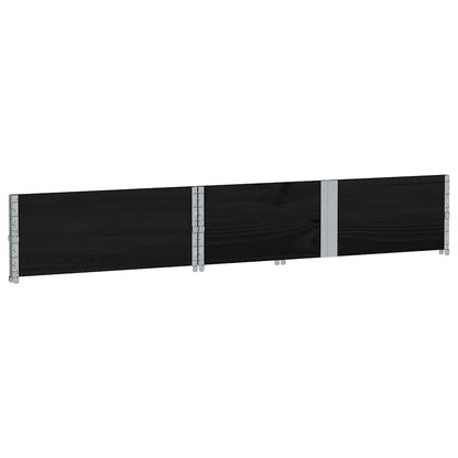 Garden Planter Black 150x100 cm Solid Wood Pine