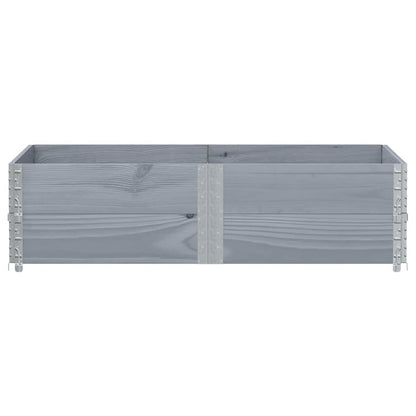 Garden Planter Grey 150x100 cm Solid Wood Pine