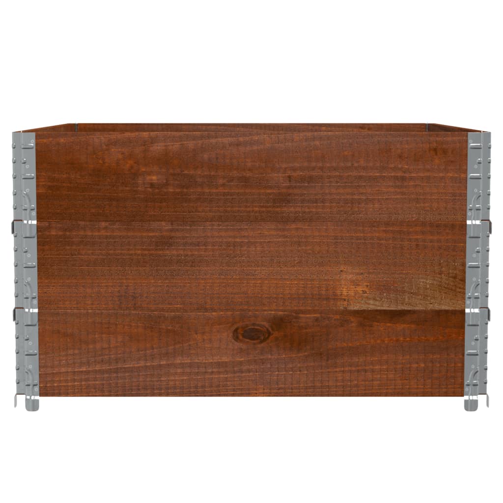 Garden Planter Brown 100x100 cm Solid Wood Pine