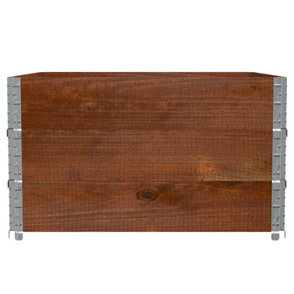 Garden Planter Brown 100x100 cm Solid Wood Pine