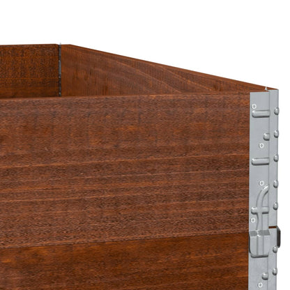 Garden Planter Brown 100x100 cm Solid Wood Pine