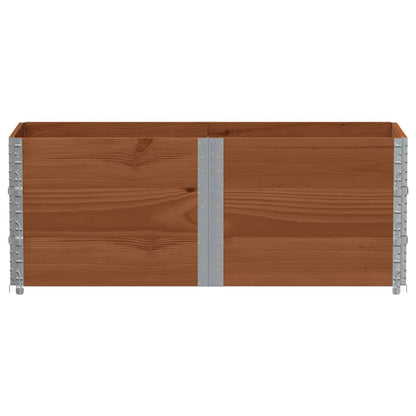Garden Planter Brown 150x50 cm Solid Wood Pine