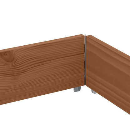 Garden Planter Brown 150x100 cm Solid Wood Pine