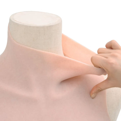 Silicone Breastplate Caucasian E Cup