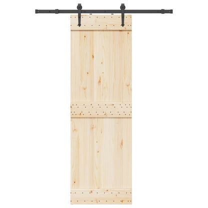 Sliding Door Hardware Kit 152.5 cm Steel Black