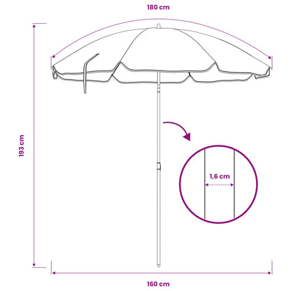 Garden Parasol 170T Polyester Camouflage