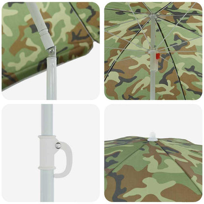 Garden Parasol 240 cm 170T Polyester Camouflage
