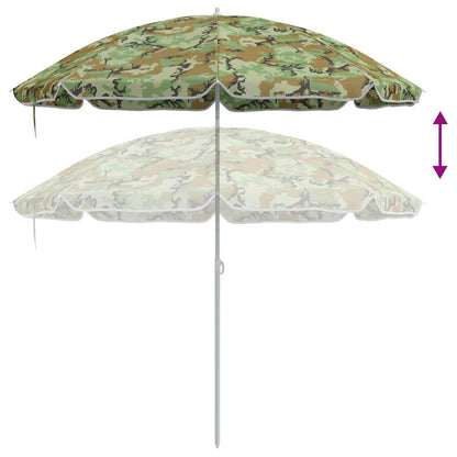 Garden Parasol 240 cm 170T Polyester Camouflage