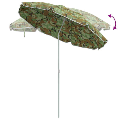 Garden Parasol 240 cm 170T Polyester Camouflage