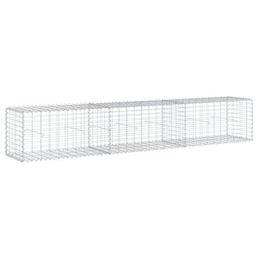 Gabion Basket with Cover 300x50x50 cm Galvanised Iron