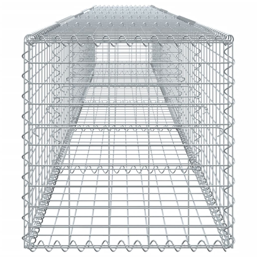 Gabion Basket with Cover 600x50x50 cm Galvanised Iron