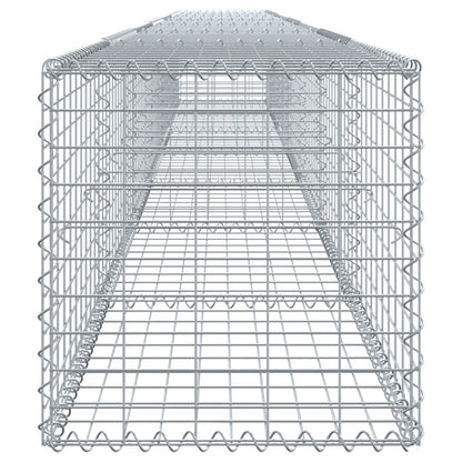 Gabion Basket with Cover 700x50x50 cm Galvanised Iron