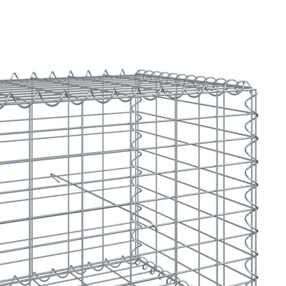 Gabion Basket with Cover 700x50x50 cm Galvanised Iron