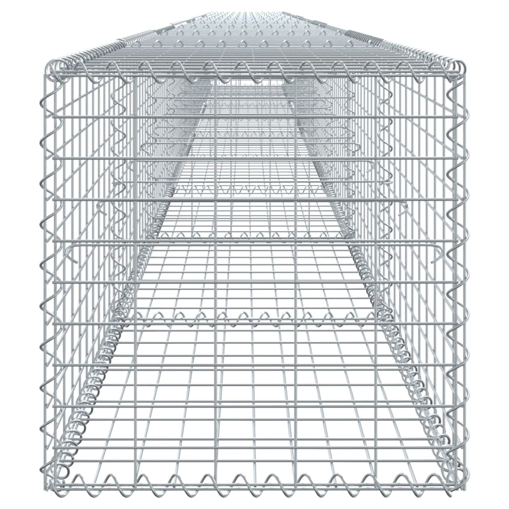 Gabion Basket with Cover 900x50x50 cm Galvanised Iron