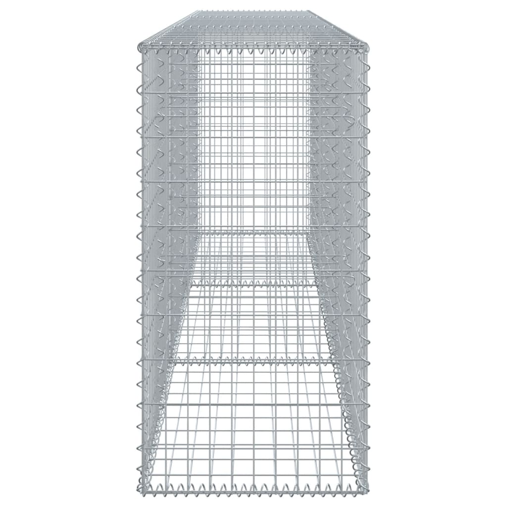 Gabion Basket with Cover 300x50x100 cm Galvanised Iron