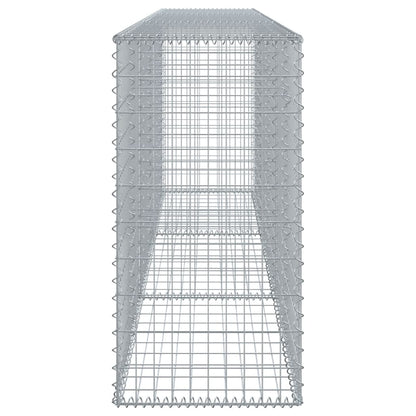 Gabion Basket with Cover 300x50x100 cm Galvanised Iron