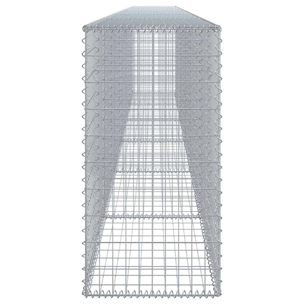 Gabion Basket with Cover 600x50x100 cm Galvanised Iron