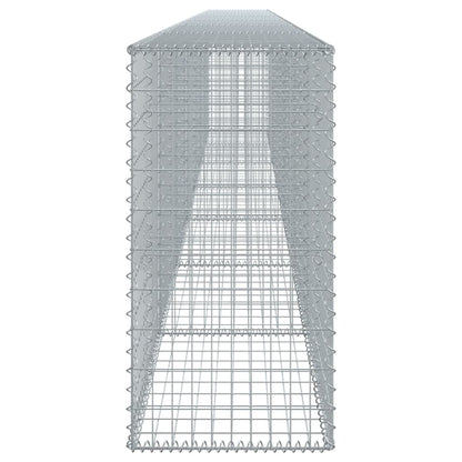 Gabion Basket with Cover 700x50x100 cm Galvanised Iron