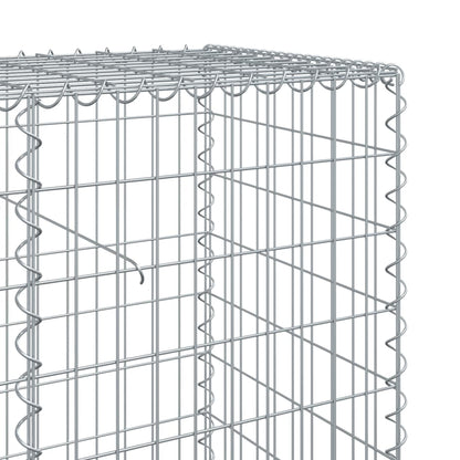 Gabion Basket with Cover 900x50x100 cm Galvanised Iron