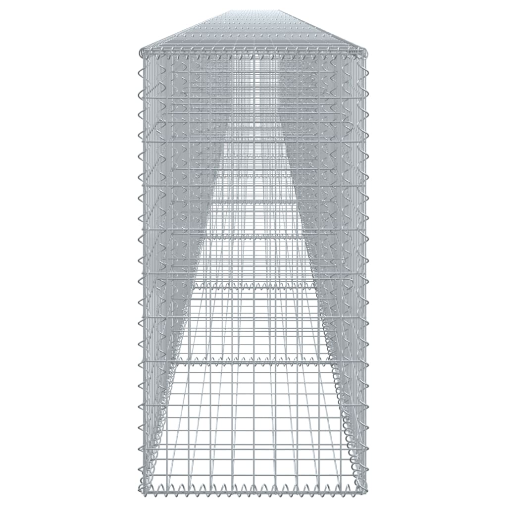 Gabion Basket with Cover 1000x50x100 cm Galvanised Iron