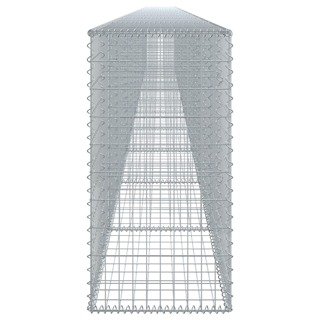 Gabion Basket with Cover 1100x50x100 cm Galvanised Iron