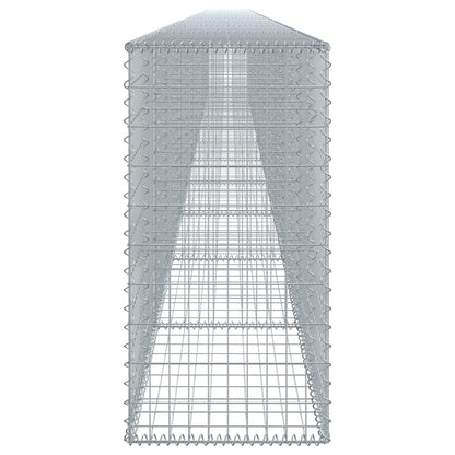 Gabion Basket with Cover 1100x50x100 cm Galvanised Iron