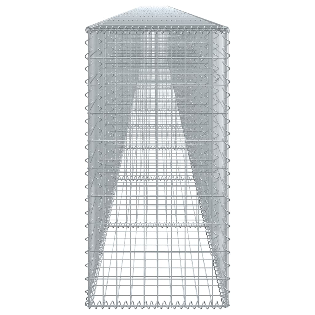 Gabion Basket with Cover 1200x50x100 cm Galvanised Iron