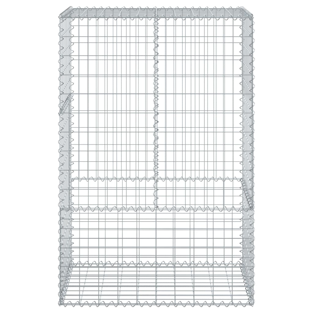 Gabion Basket with Cover 100x50x150 cm Galvanised Iron