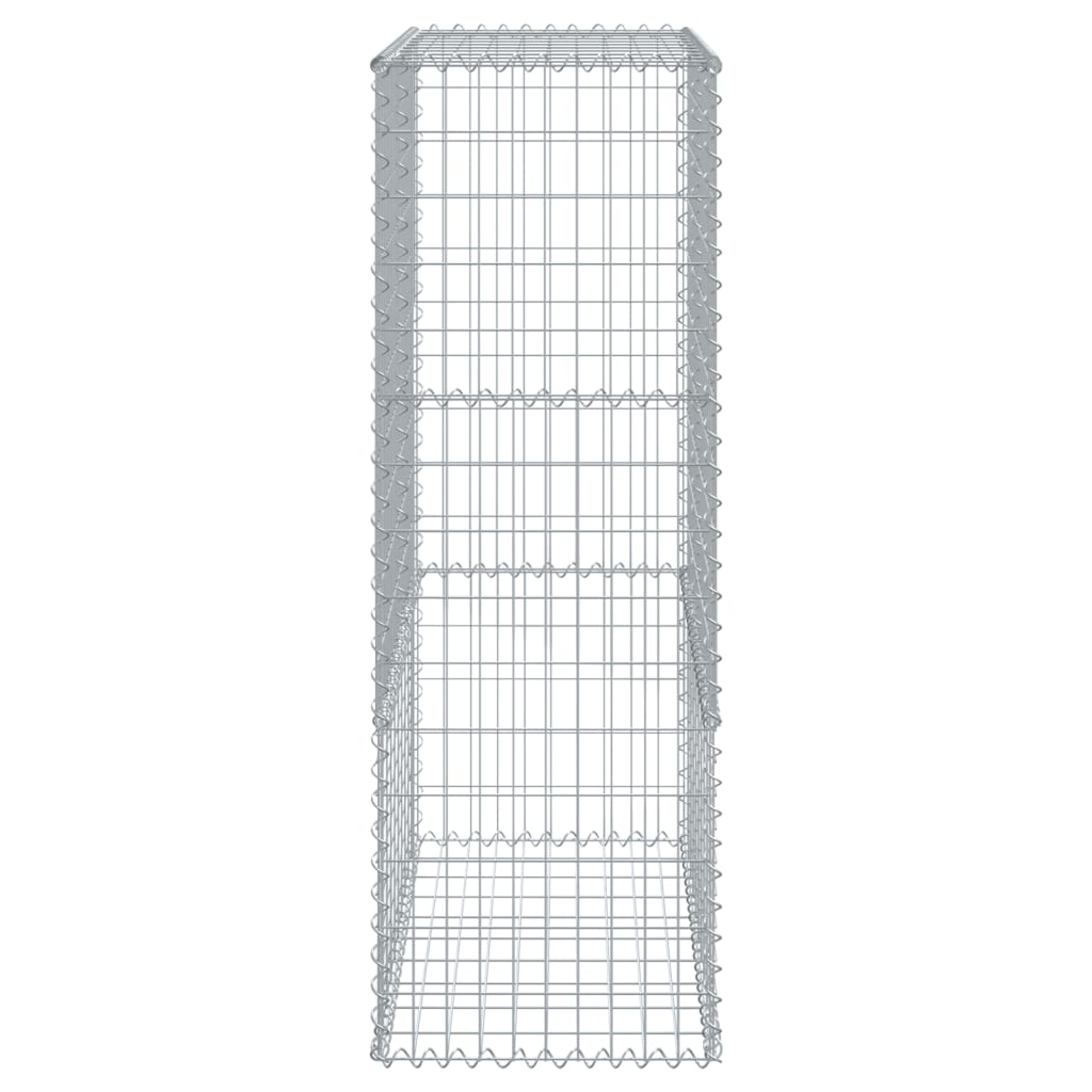 Gabion Basket with Cover 100x50x150 cm Galvanised Iron