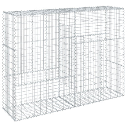 Gabion Basket with Cover 200x50x150 cm Galvanised Iron