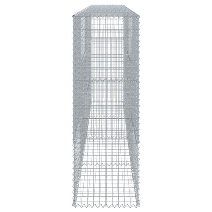 Gabion Basket with Cover 400x50x150 cm Galvanised Iron