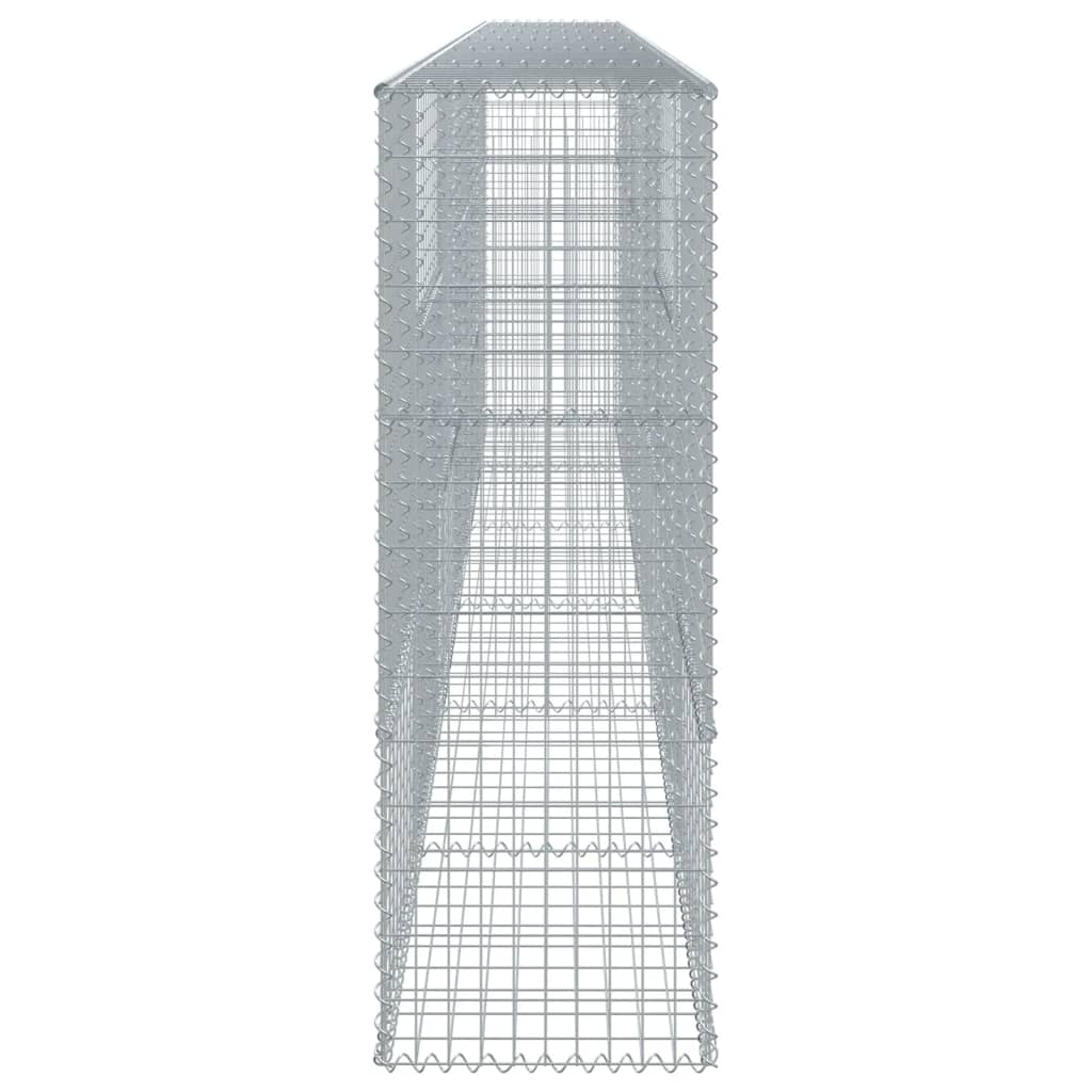 Gabion Basket with Cover 600x50x150 cm Galvanised Iron