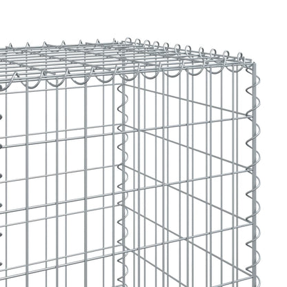 Gabion Basket with Cover 600x50x150 cm Galvanised Iron