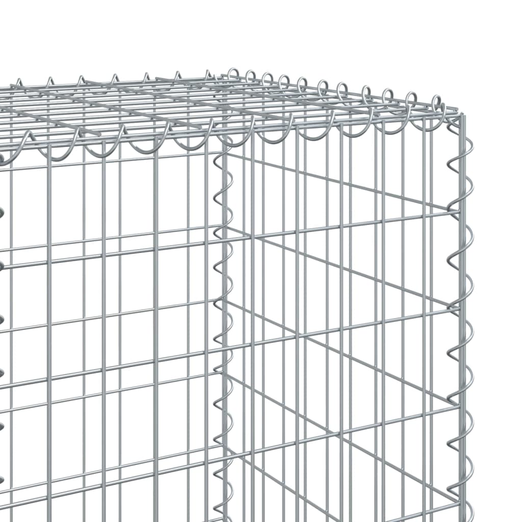 Gabion Basket with Cover 800x50x150 cm Galvanised Iron