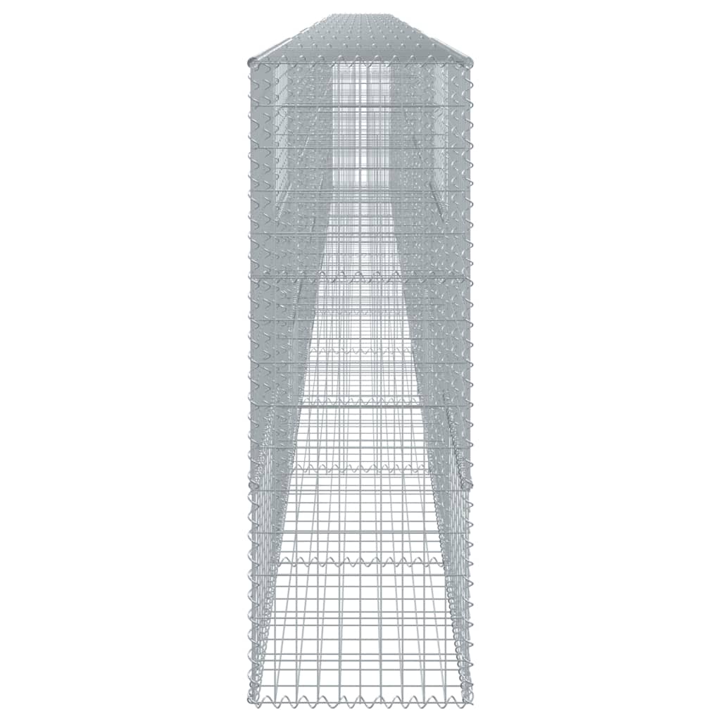 Gabion Basket with Cover 1100x50x150 cm Galvanised Iron