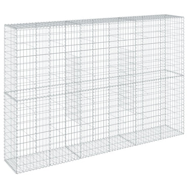 Gabion Basket with Cover 300x50x200 cm Galvanised Iron