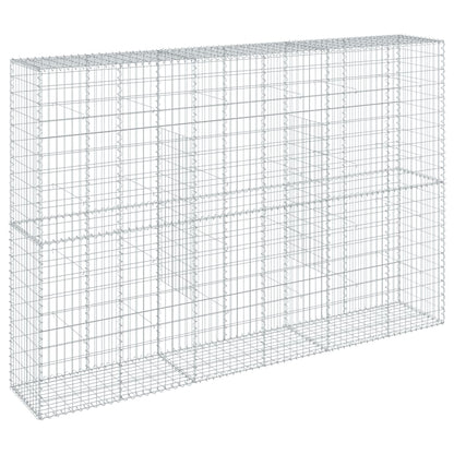 Gabion Basket with Cover 300x50x200 cm Galvanised Iron