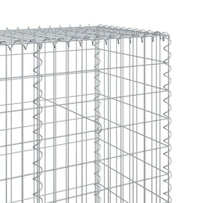 Gabion Basket with Cover 500x50x200 cm Galvanised Iron