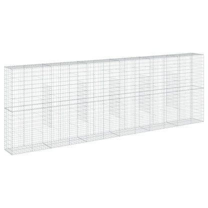 Gabion Basket with Cover 600x50x200 cm Galvanised Iron